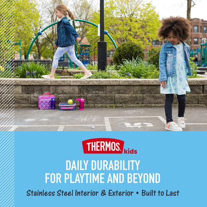 Thermos FUNTAINER Kids Water Bottle with Straw, 12 oz Stainless Steel