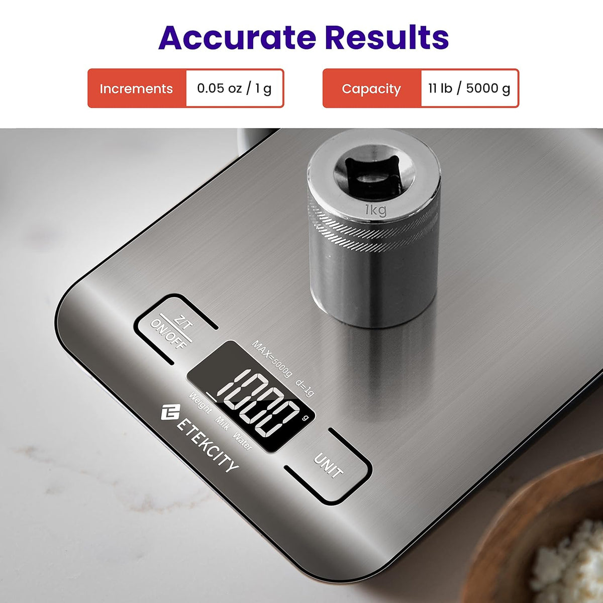 Digital Kitchen Scale For Baking And Meal Prep Etekcity EK6015