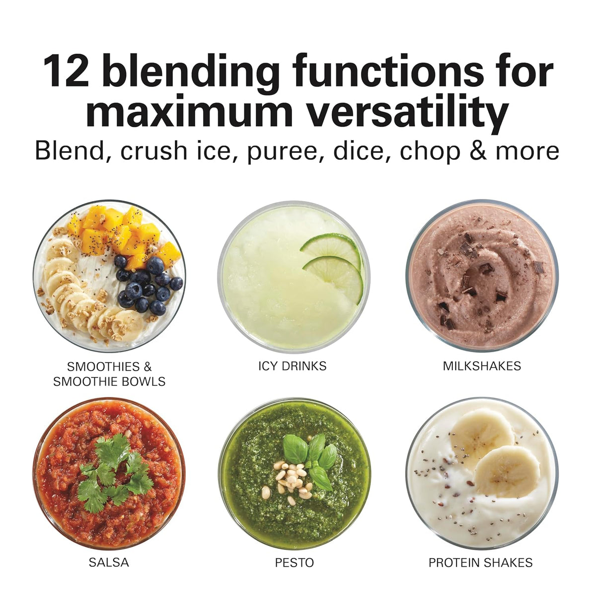 Wave Action Countertop Blender 40 Oz Glass Jar, 700W Hamilton Beach