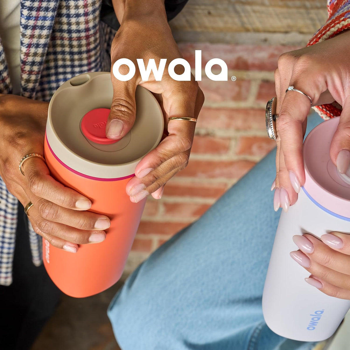 Leak-Proof Insulated Coffee Tumbler, 12 oz Owala SmoothSip Travel Cup