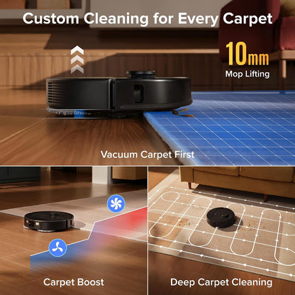 Robot Vacuum and Mop with Self-Cleaning Dock, Roborock Qrevo S Pro