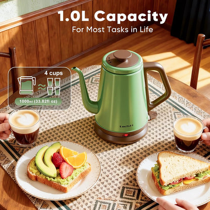 DmofwHi Gooseneck Electric Kettle for Pour Over Coffee, 1 Liter