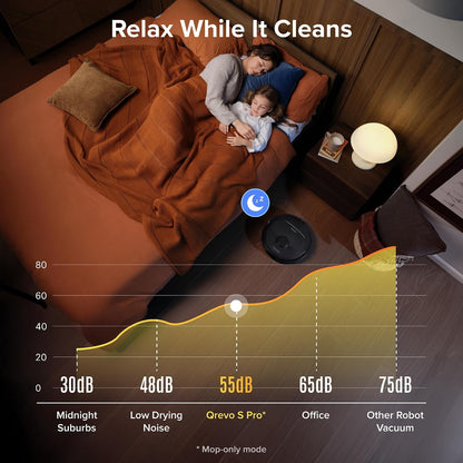 Robot Vacuum and Mop with Self-Cleaning Dock, Roborock Qrevo S Pro