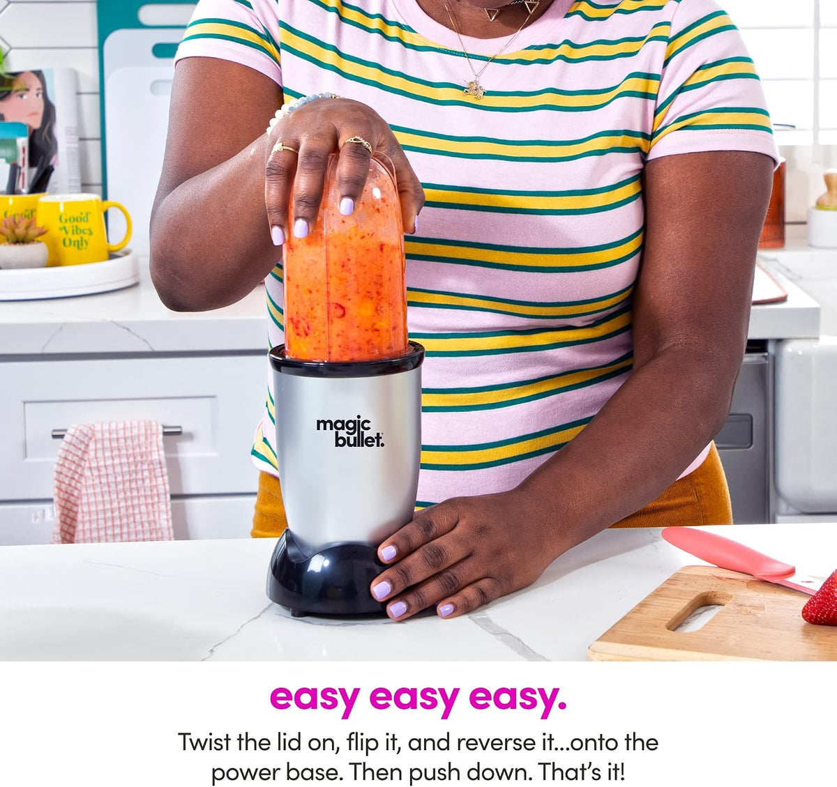 Compact Blender, Magic Bullet 250W Motor & 11-Piece Set