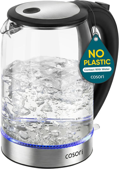 Cosori 1.7L Electric Kettle With No Plastic Contact And Auto Shut Off