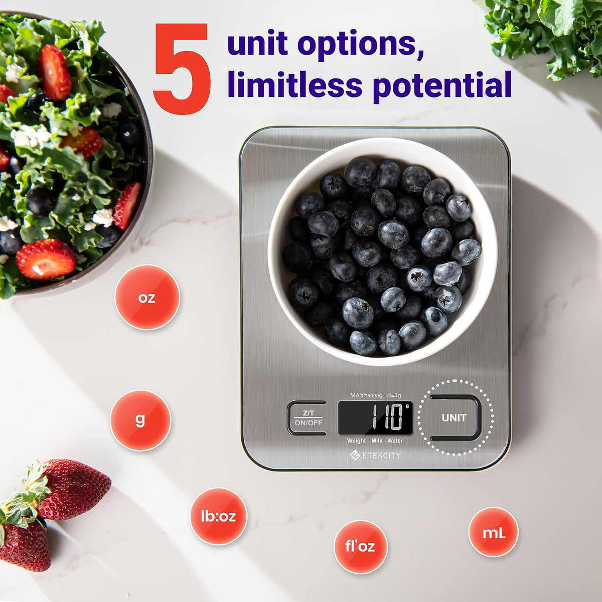 Digital Kitchen Scale For Baking And Meal Prep Etekcity EK6015