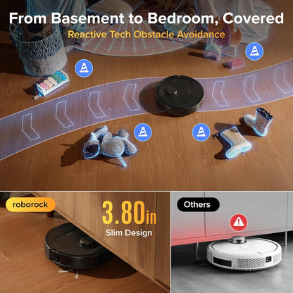 Robot Vacuum and Mop with Self-Cleaning Dock, Roborock Qrevo S Pro