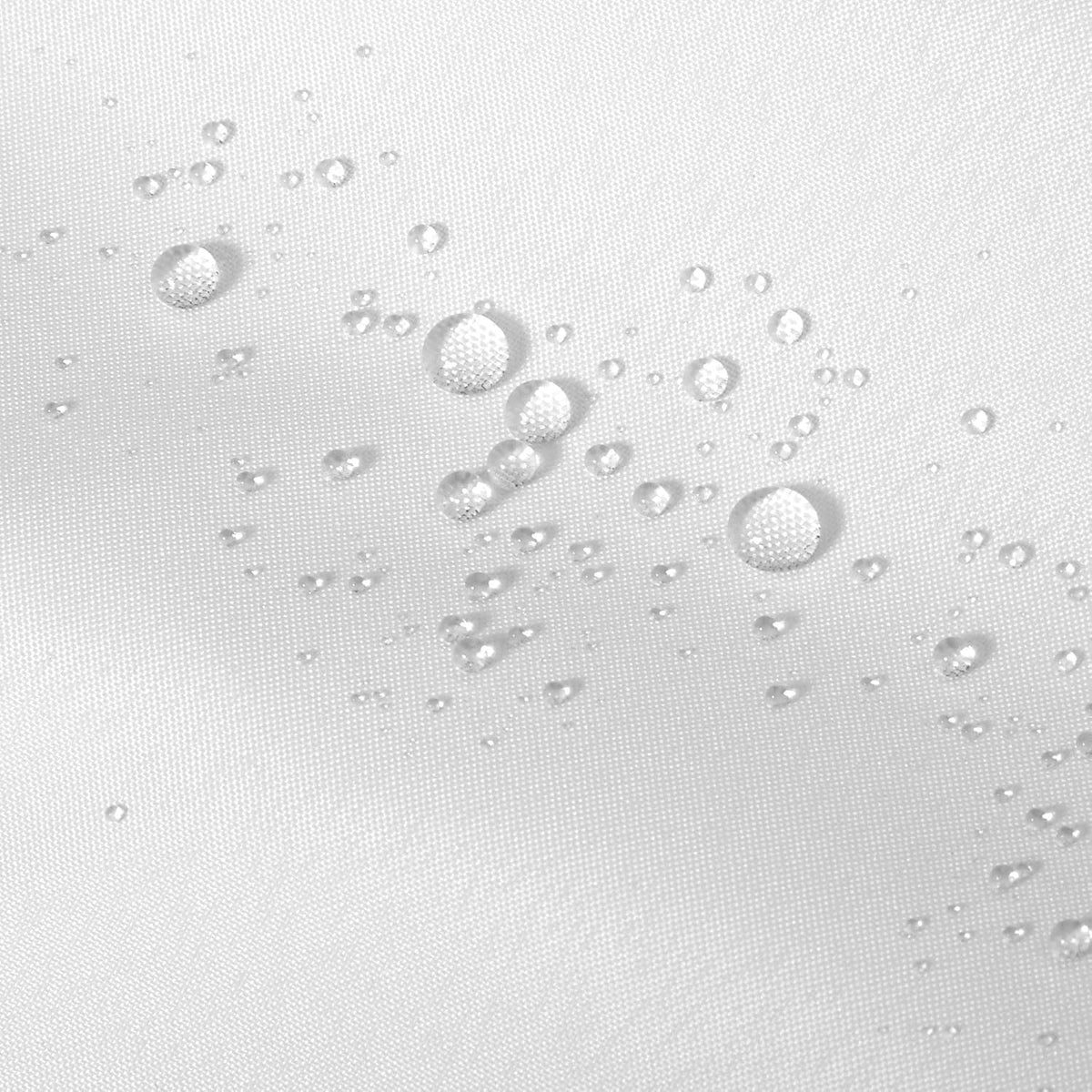 Waterproof Fabric Shower Curtain Liner with 3 Magnets, 72x72 White
