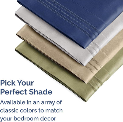 King Pillow Cases Set of 2 - Ultra Soft Hotel Quality Microfiber