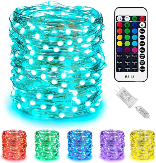 33 ft Color Changing Fairy String Lights, Minetom 100 LED USB