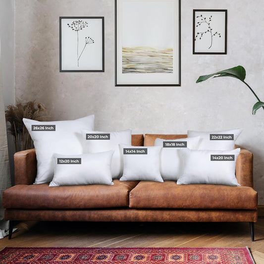 Throw Pillow Inserts, Set Of 4, 18x18 Down Alternative Utopia Bedding
