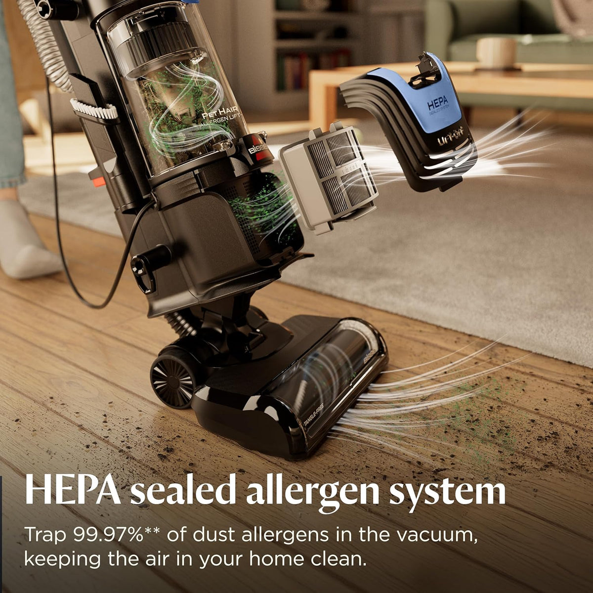 Bissell Pet Hair Eraser Vacuum with HEPA Filter and Lift-Off Pod