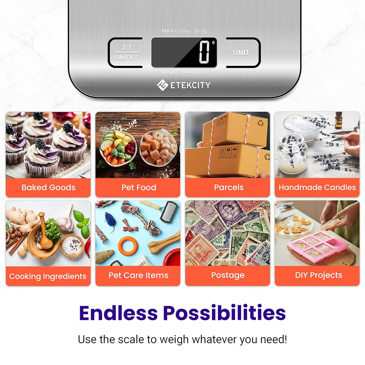 Digital Kitchen Scale For Baking And Meal Prep Etekcity EK6015