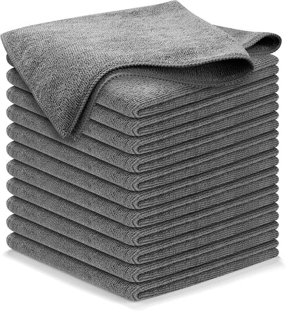 Microfiber Cleaning Cloths 12-Pack, USANOOKS Lint-Free 12.5 Inch