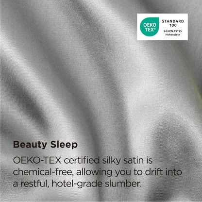 Queen Satin Pillowcase Set of 2, Bedsure Cooling Cover for Hair and Skin